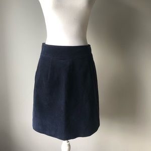 Never Worn J.Crew Navy Corduroy Mini Skirt